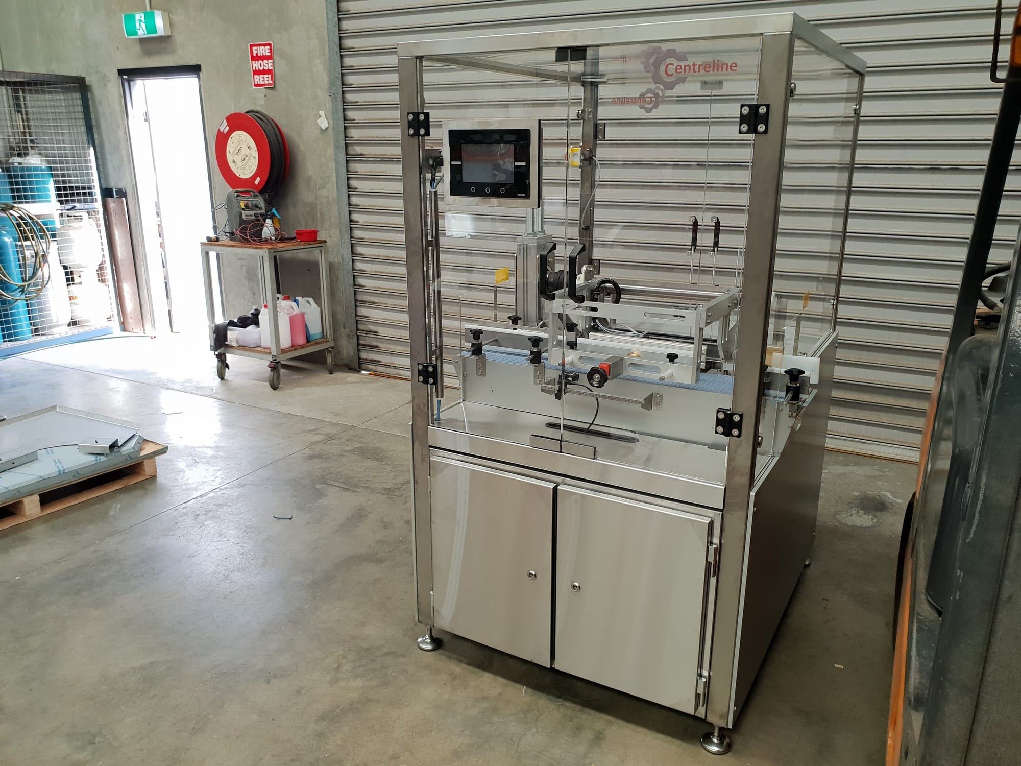 Bottle air rinser in the Berwick workshop